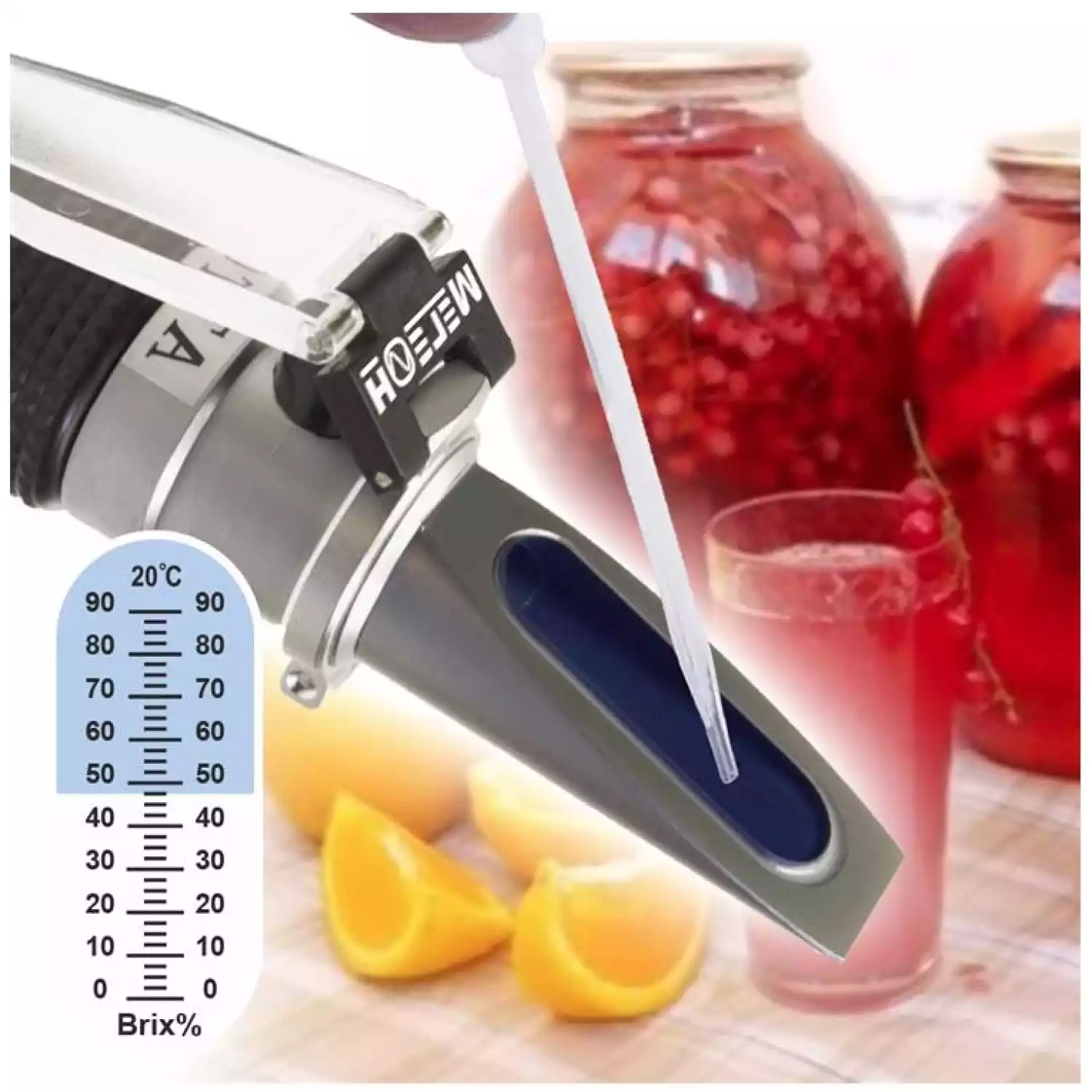 Рефрактометр для определения концентрации сахарозы (Брикс) МЕГЕОН 72002 - 3