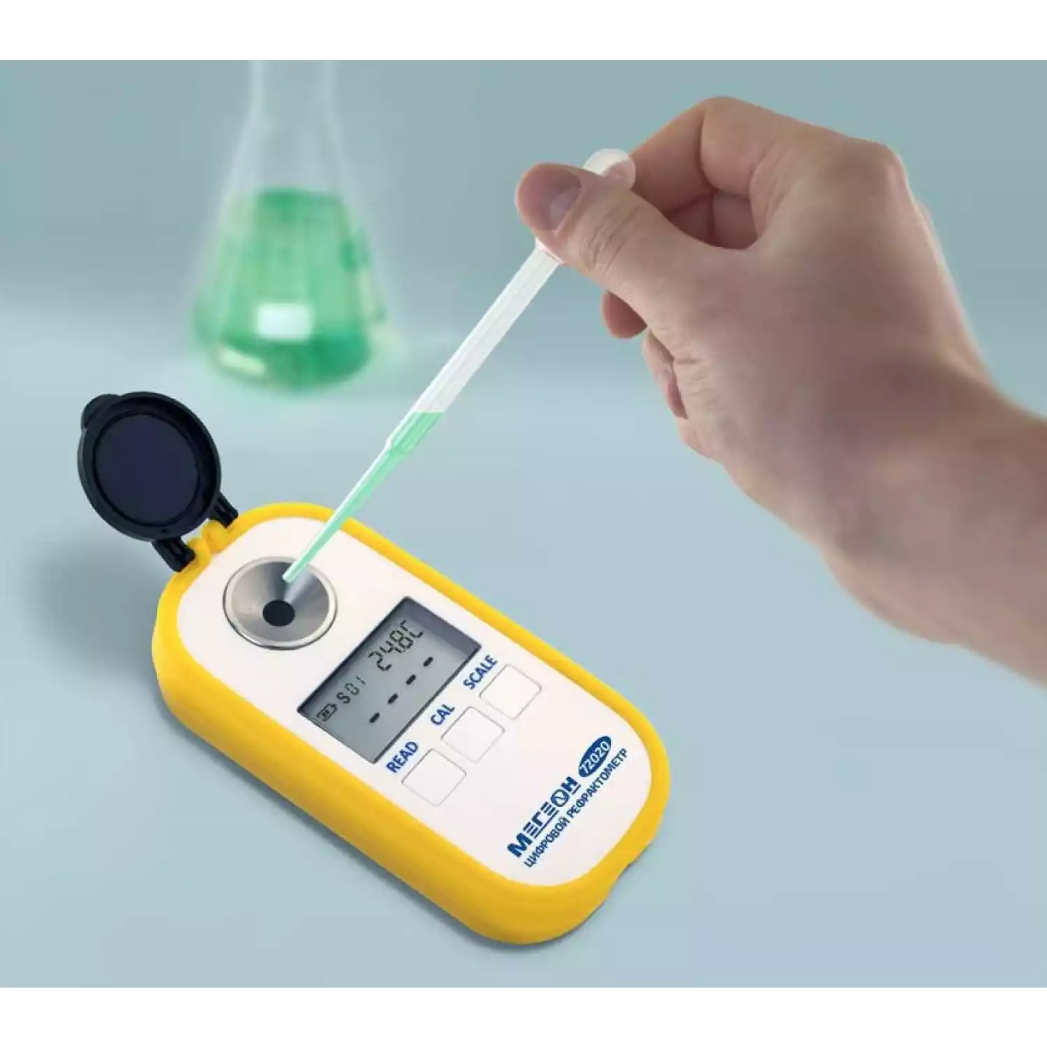 Цифровой оптический рефрактометр для спирта МЕГЕОН 72020 - 3