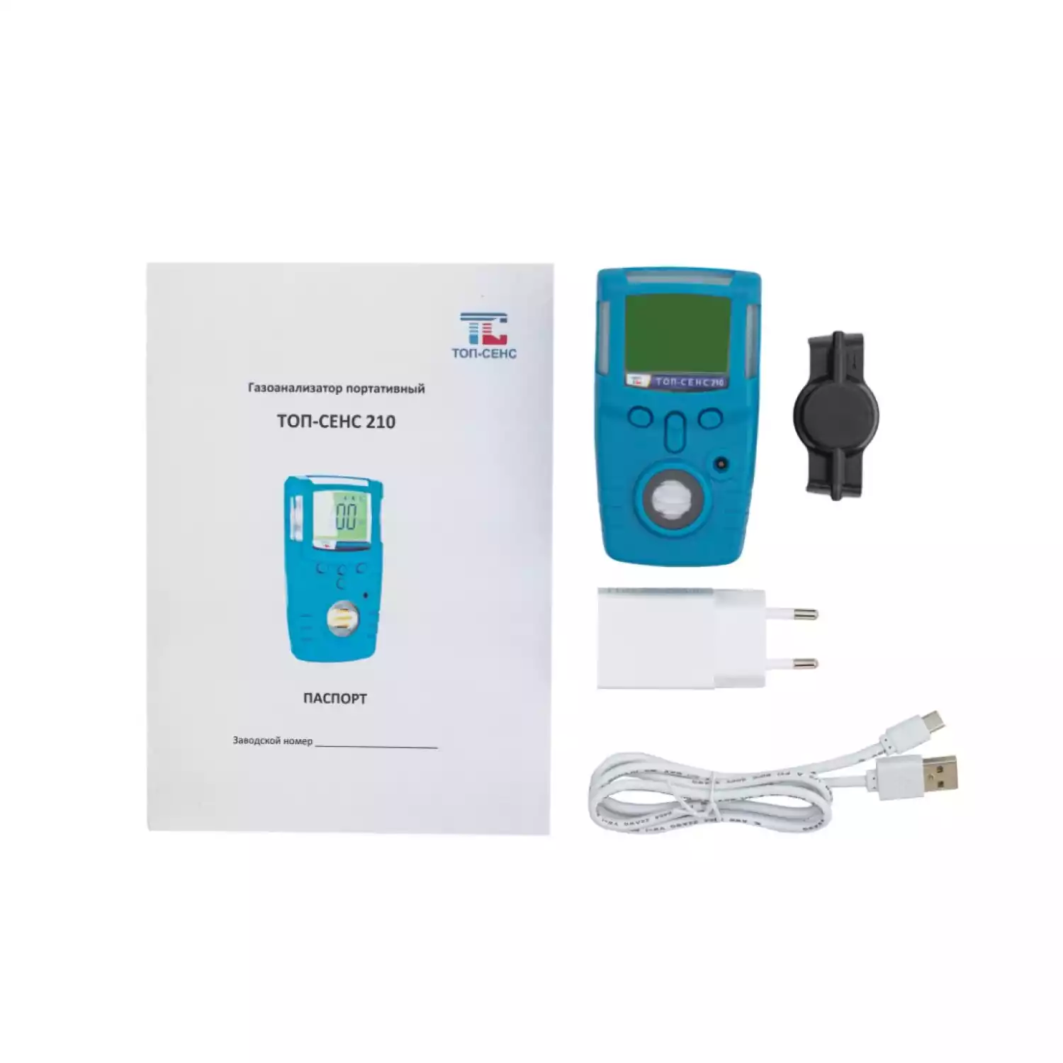 Газоанализатор портативный переносной одноканальный ТОП-СЕНС 210 - 4