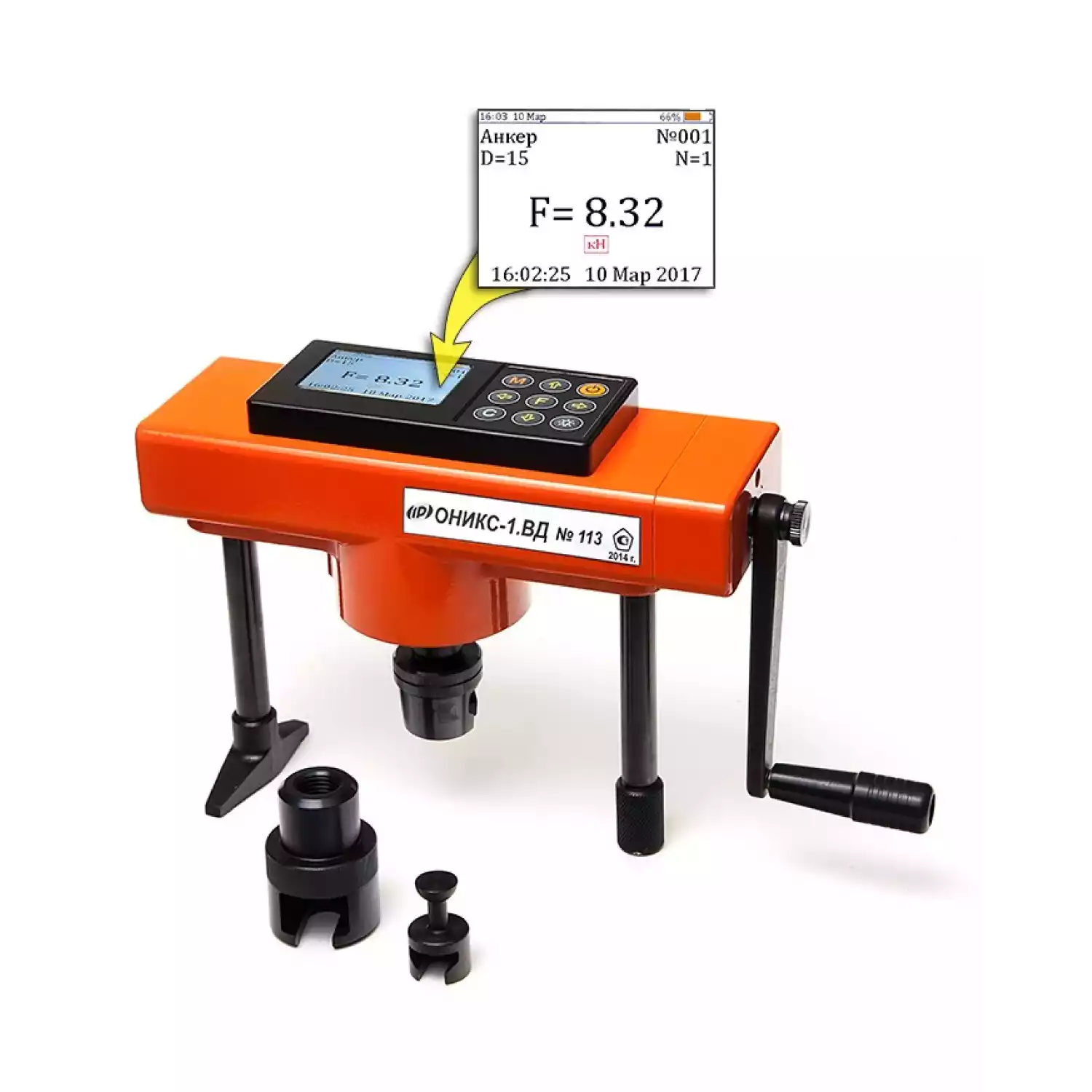 ОНИКС-1.ВД.020 (2 тонны) измеритель усилия вырыва фасадных анкеров - 4