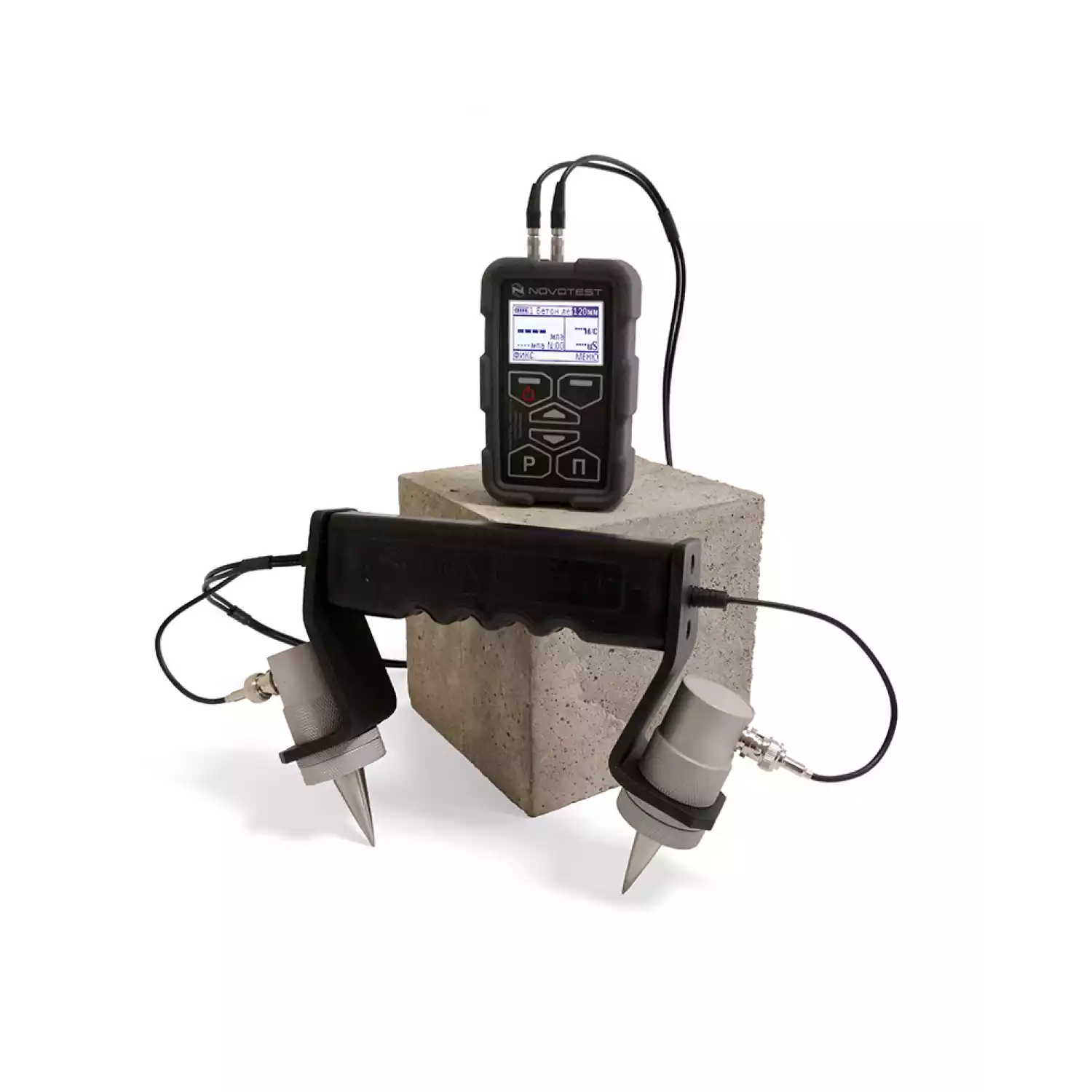 NOVOTEST ИПСМ-У+Т измеритель прочности и однородности строительных материалов ультразвуковым методом - 1