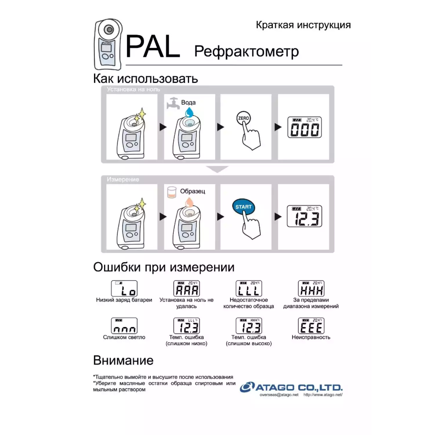 PAL-88S рефрактометр - 2