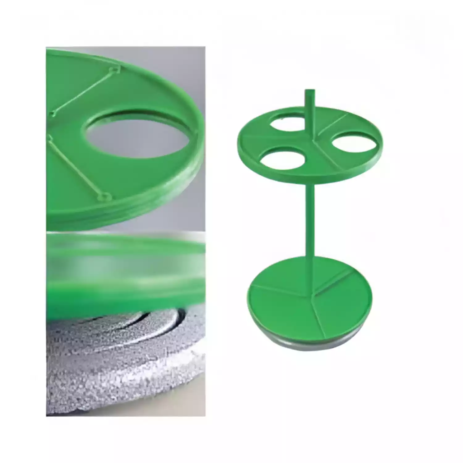 ПЭ-2960 штатив для 3-х круглых и грушевидных делительных воронок 250 мл - 1