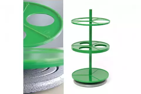 ПЭ-2940 штатив для 3-х цилиндрических делительных воронок 500мл