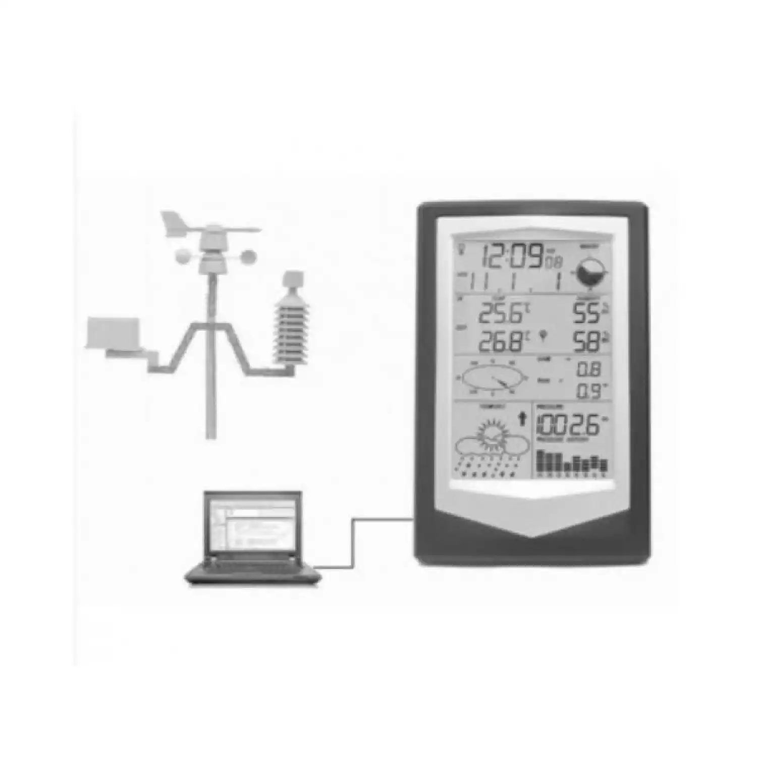 LASERTEX X40 метеостанция цифровая с выносными датчиками - 1