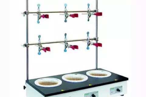 ES-4110-3 колбонагреватель 3-х местный, T до +450 °С, 1000 мл