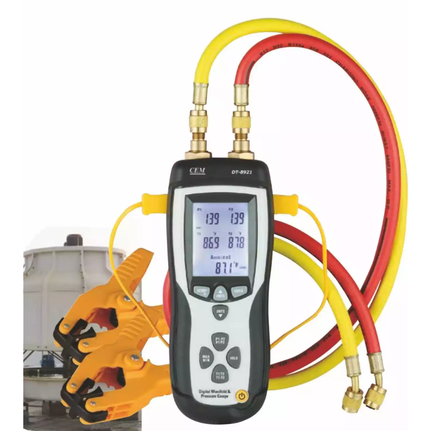 Манометр CEM DT-8921 двухканальный дифференциальный - 2