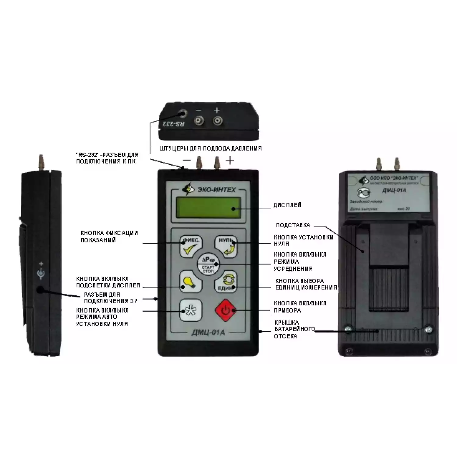 Манометр дифференциальный цифровой ДМЦ-01А - 2