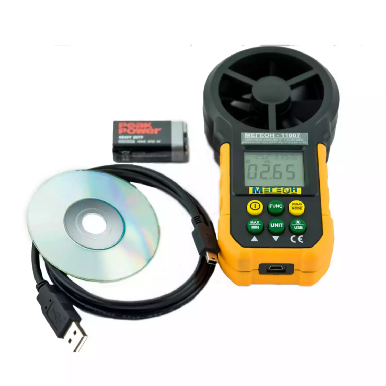 МЕГЕОН 11007 анемометр с USB интерфейсом - 3