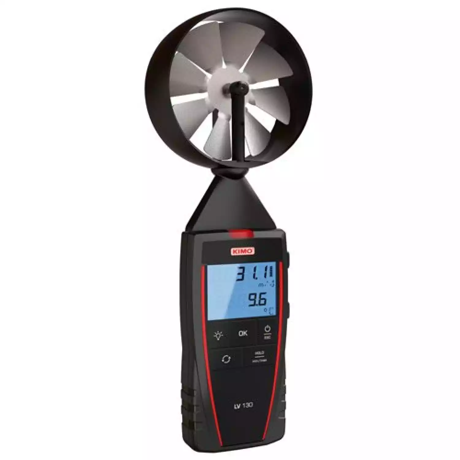 Термоанемометры c зондом крыльчаткой Ø 100 мм KIMO LV 120, LV 130 - 1
