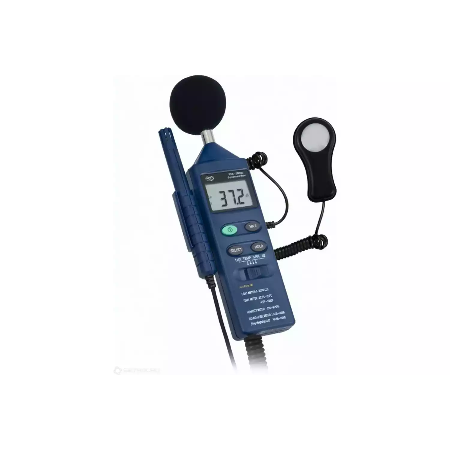 Шумомер, люксметр и измеритель влажности PCE EM 882 - 1
