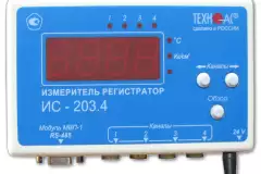 Четырехканальный универсальный электронный самописец / измеритель регистратор ИС-203.4