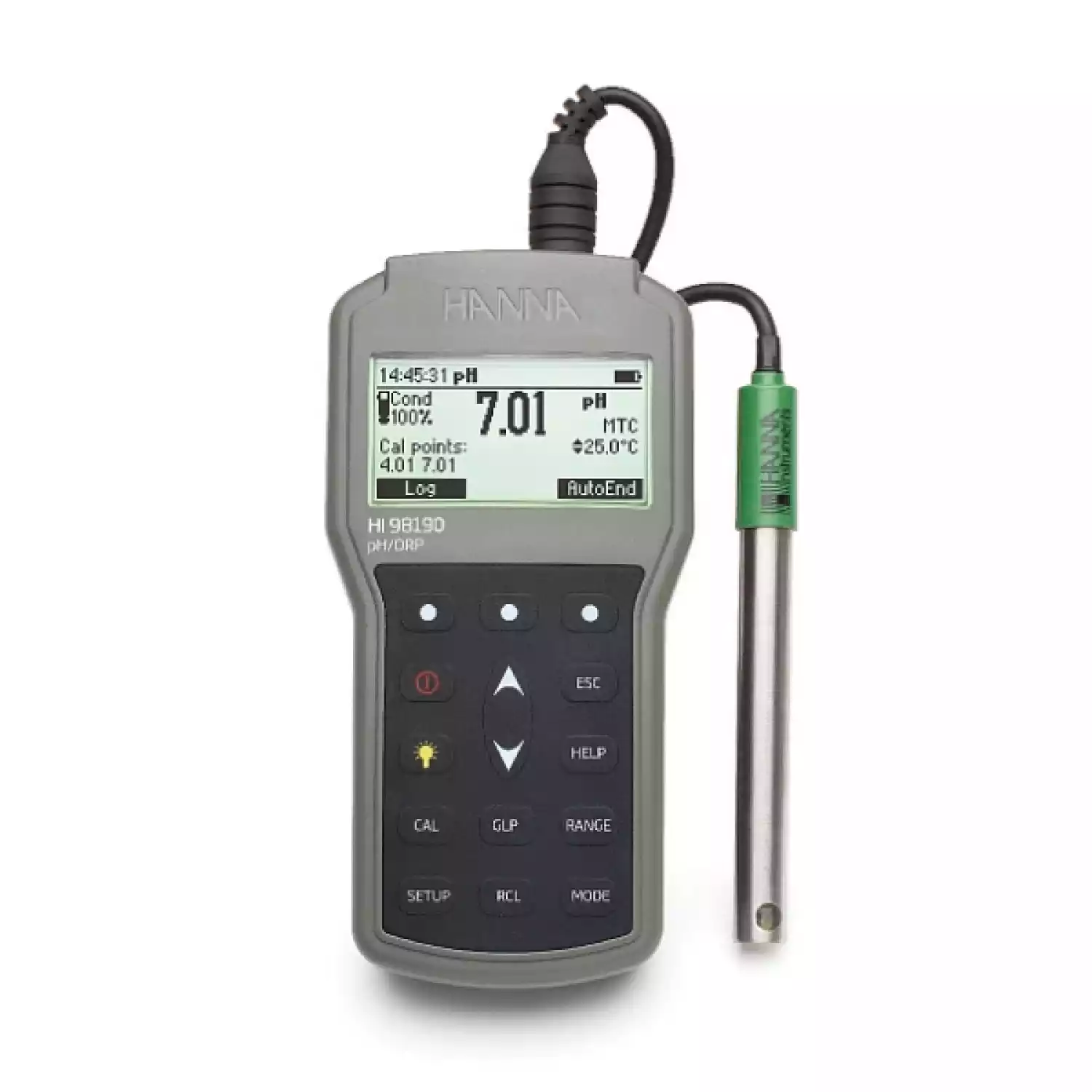 HI 98190 pH/ОВП/термометр влагозащищенный портативный - 1