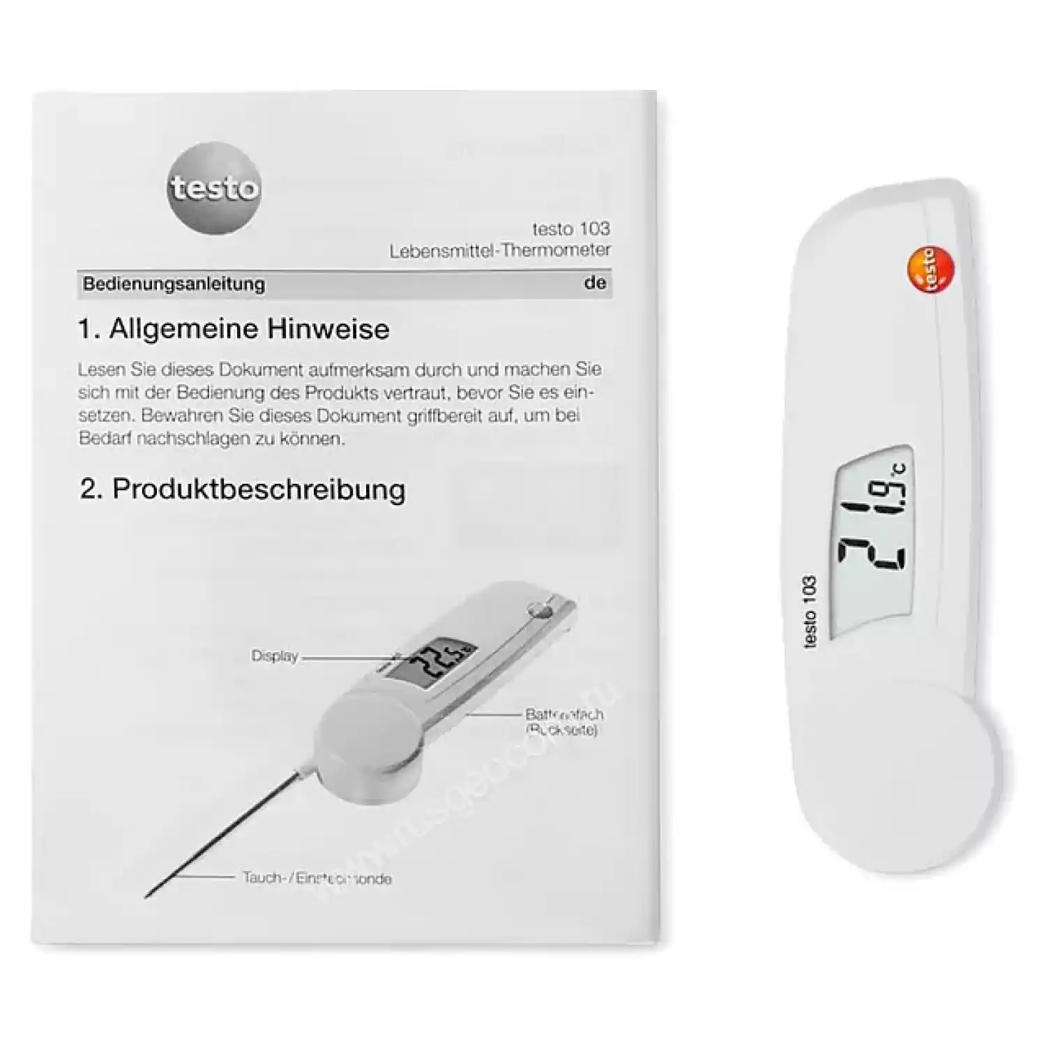 Складной термометр testo 103 - 3