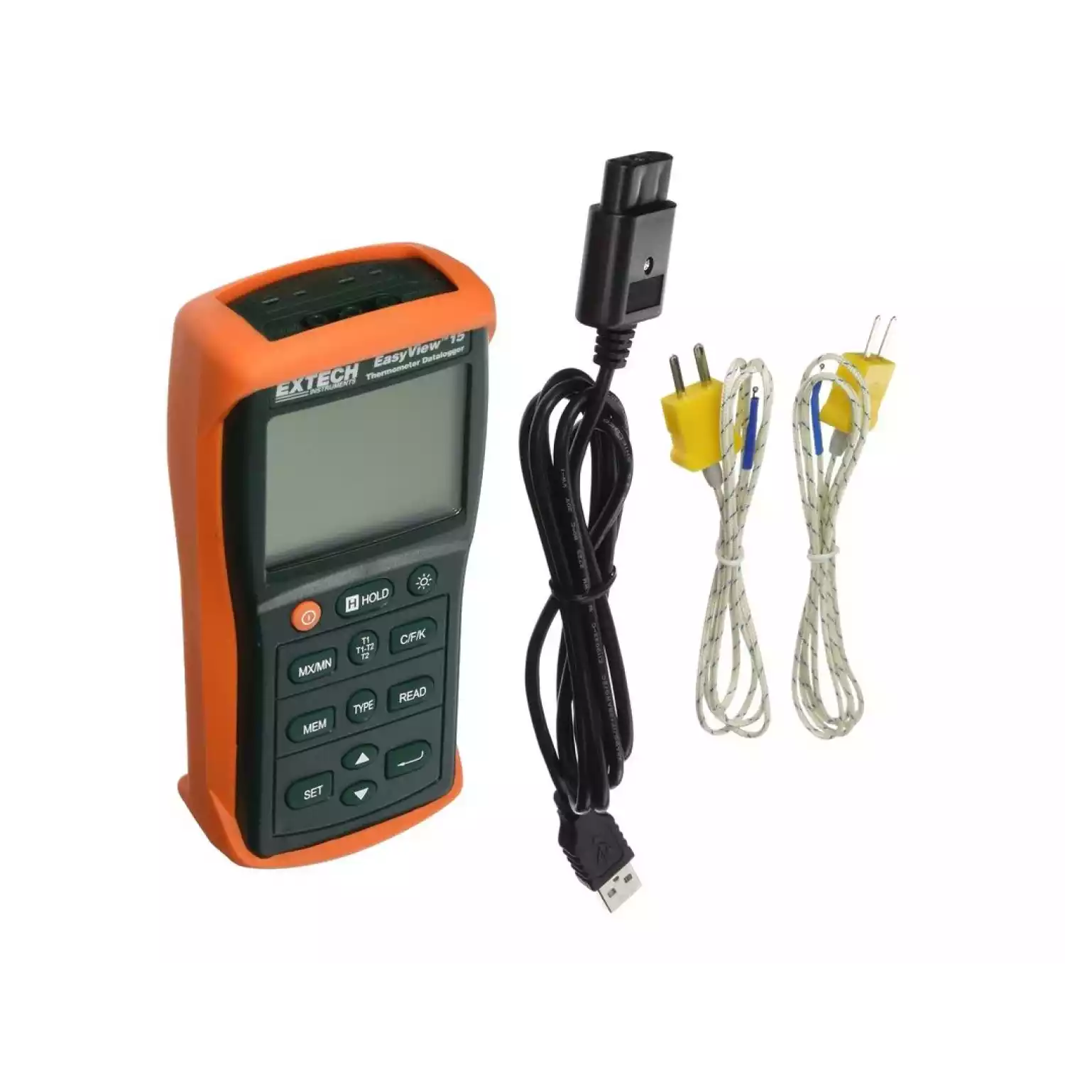Термометр двойного ввода Extech EA15 EasyView на 1767°С с регистрацией данных - 1