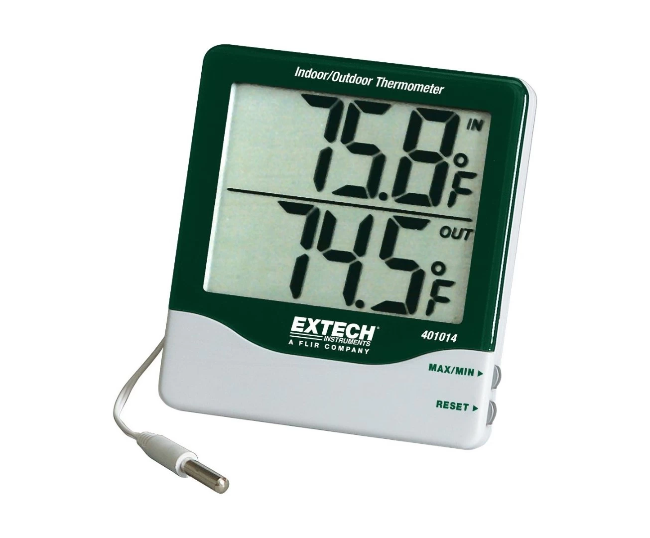 Комнатный/наружный термометр Extech 401014 с большим дисплеем - 1