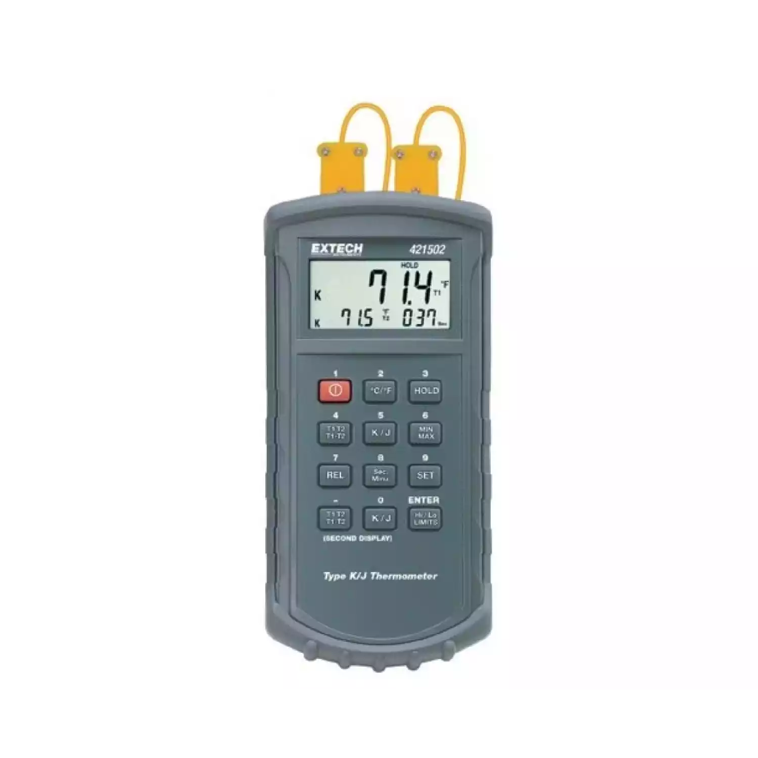 Цифровой термометр Extech 421502 с двойным входом с термопарой типа J/К, до 1370°С - 1