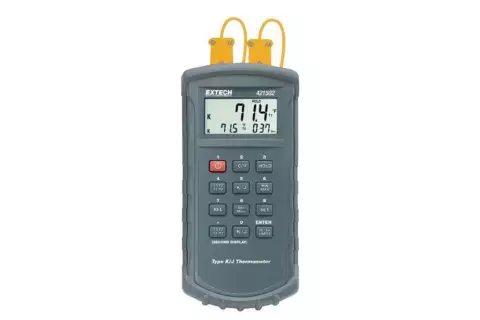 Цифровой термометр Extech 421502 с двойным входом с термопарой типа J/К, до 1370°С
