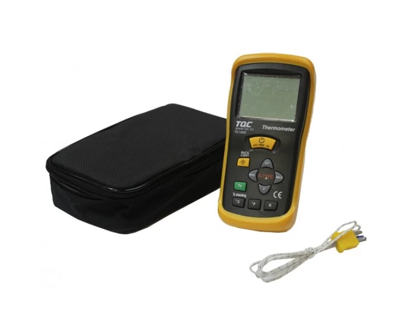 Цифровой термометр с выносным контактным датчиком типа "K" TQC TE1000 - 2