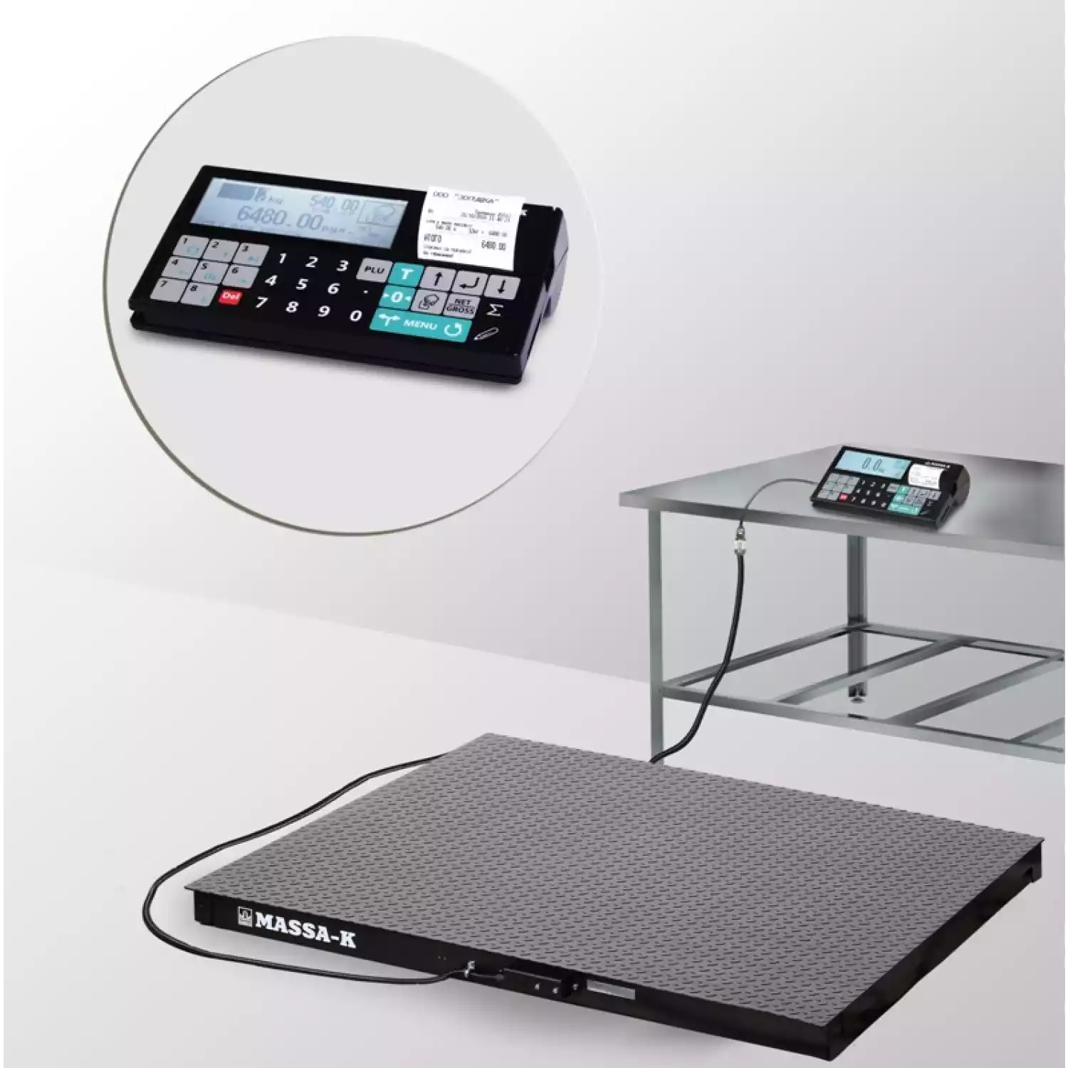 4D-P-2-1500-RC весы платформенные с печатью чеков - 1