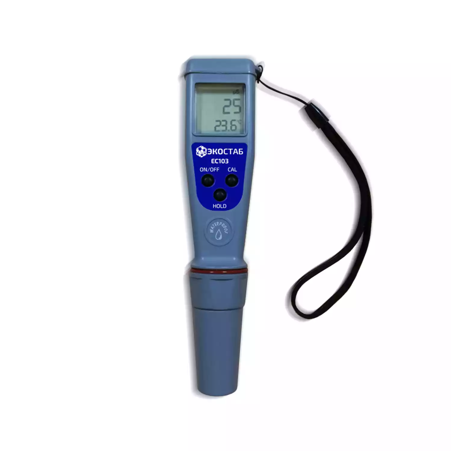 Влагозащищенный карманный кондуктометр ЭКОСТАБ EC103 - 1