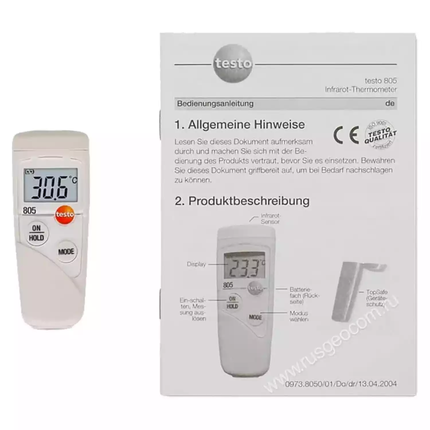 Инфракрасный минитермометр testo 805 - 4