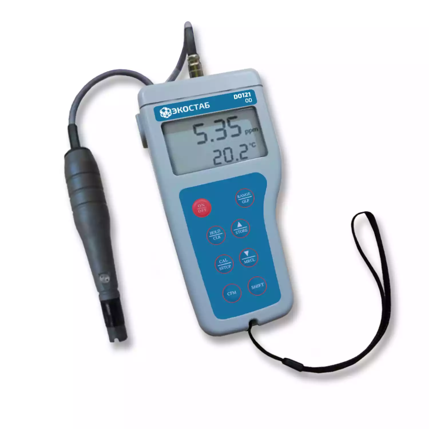 Портативный влагозащищенный оксиметр ЭКОСТАБ DO121 - 1