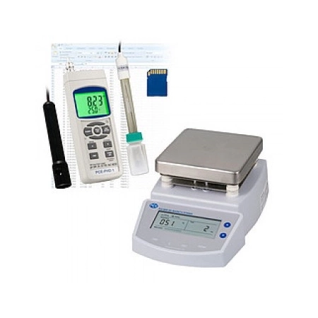 рН-метр PCE-PHD1-MSR300 вкл. магнитную мешалку PCE-MSR 300