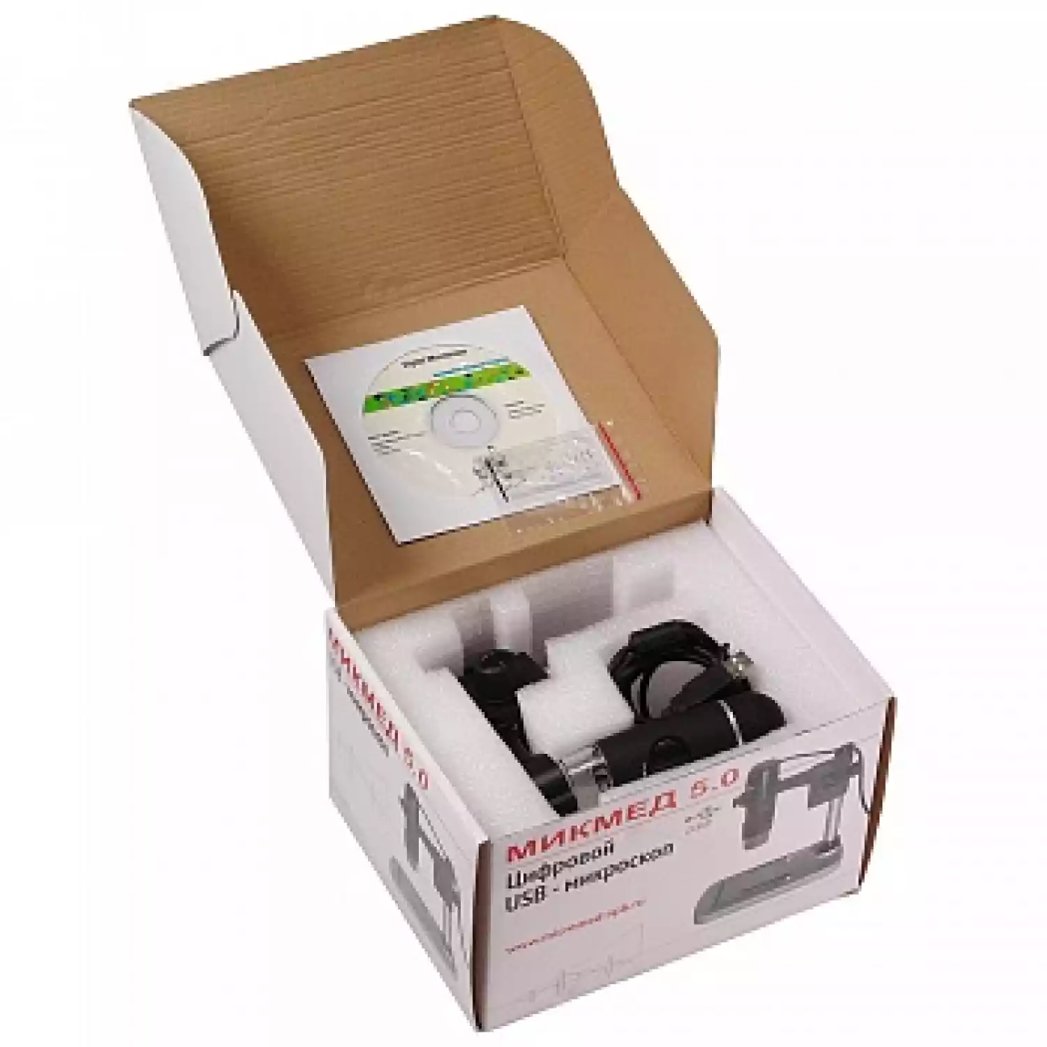 Цифровой USB-микроскоп со штативом МИКМЕД 5.0 - 5