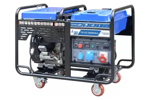 Бензиновый генератор ТСС SGG 12000EH3LA, трехфазный с электростартером, 12 кВт, 230/400В