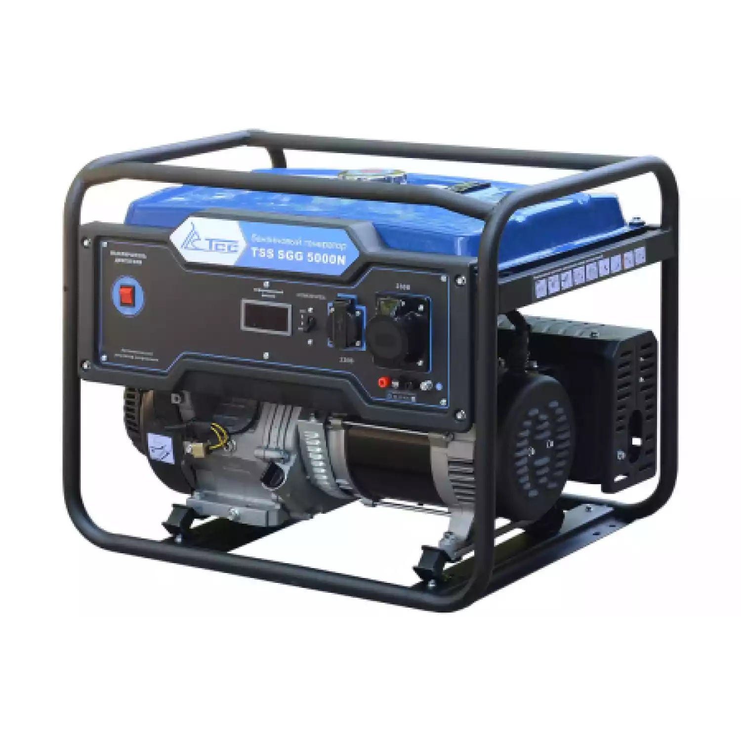 Бензиновый генератор ТСС SGG 5000N,с ручным запуском, 5 кВт, 230В - 1