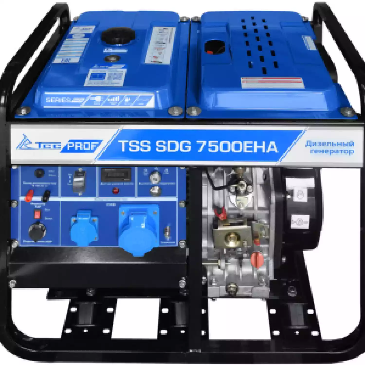 Дизельный генератор TSS SDG 7500EHA,с электростартером, 7 кВт, 230В - 1