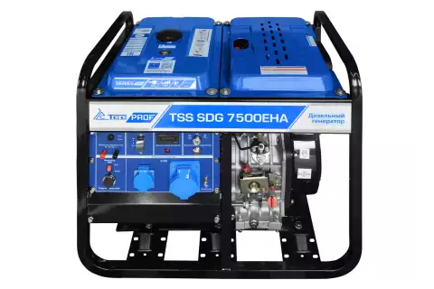 Дизельный генератор TSS SDG 7500EHA,с электростартером, 7 кВт, 230В