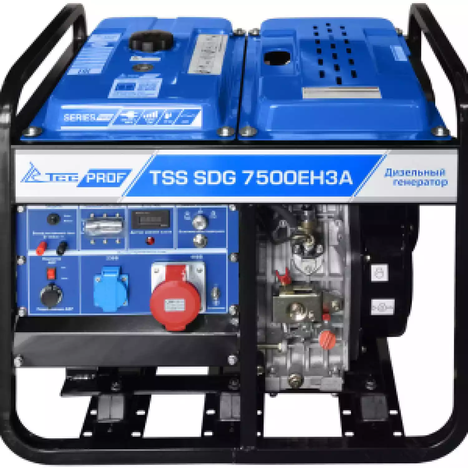 Дизельный генератор TSS SDG 7500EH3A, трехфазный с электростартером, 7 кВт, 230/400В - 1