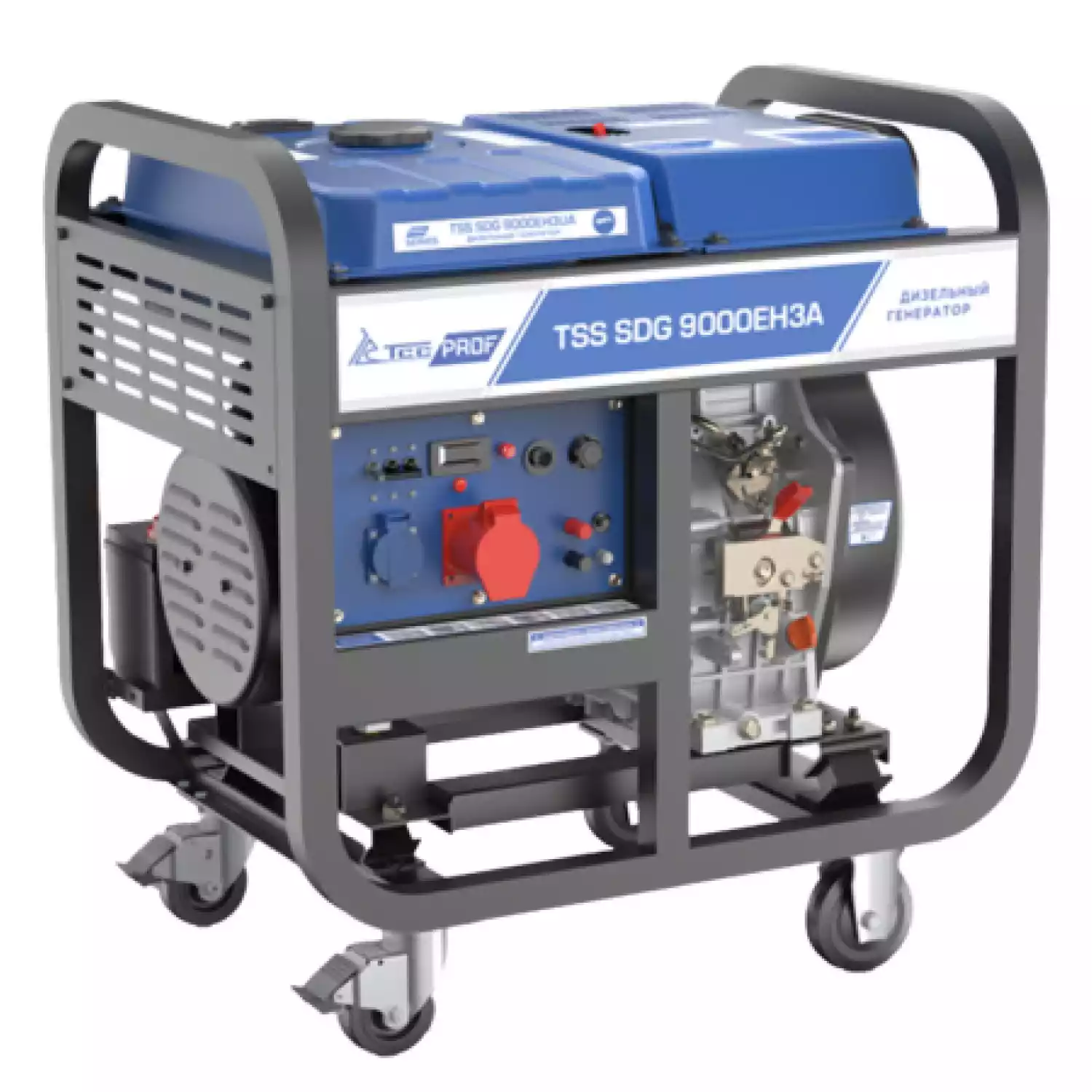 Дизельный генератор TSS SDG 9000EH3A, трехфазный с электростартером, 8 кВт, 230/400В - 1