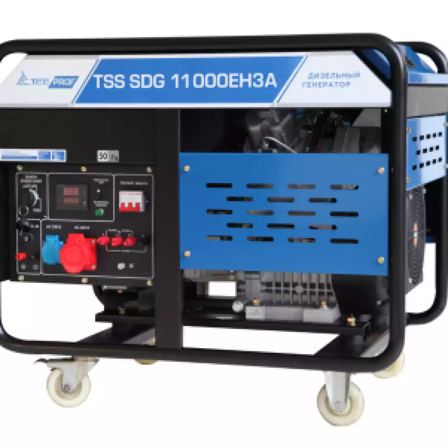 Дизельный генератор TSS SDG 11000EH3A, трехфазный с электростартером, 10 кВт, 230/400В - 1