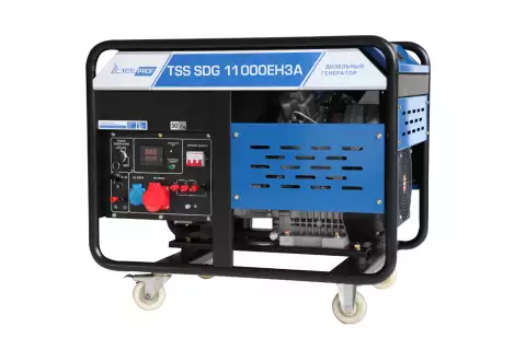 Дизельный генератор TSS SDG 11000EH3A, трехфазный с электростартером, 10 кВт, 230/400В
