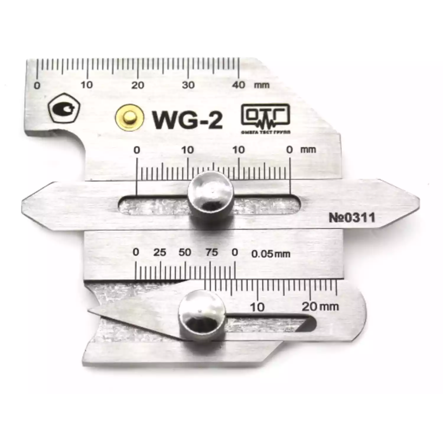 Универсальный шаблон сварщика WG-2(ОТГ) с поверкой - 1