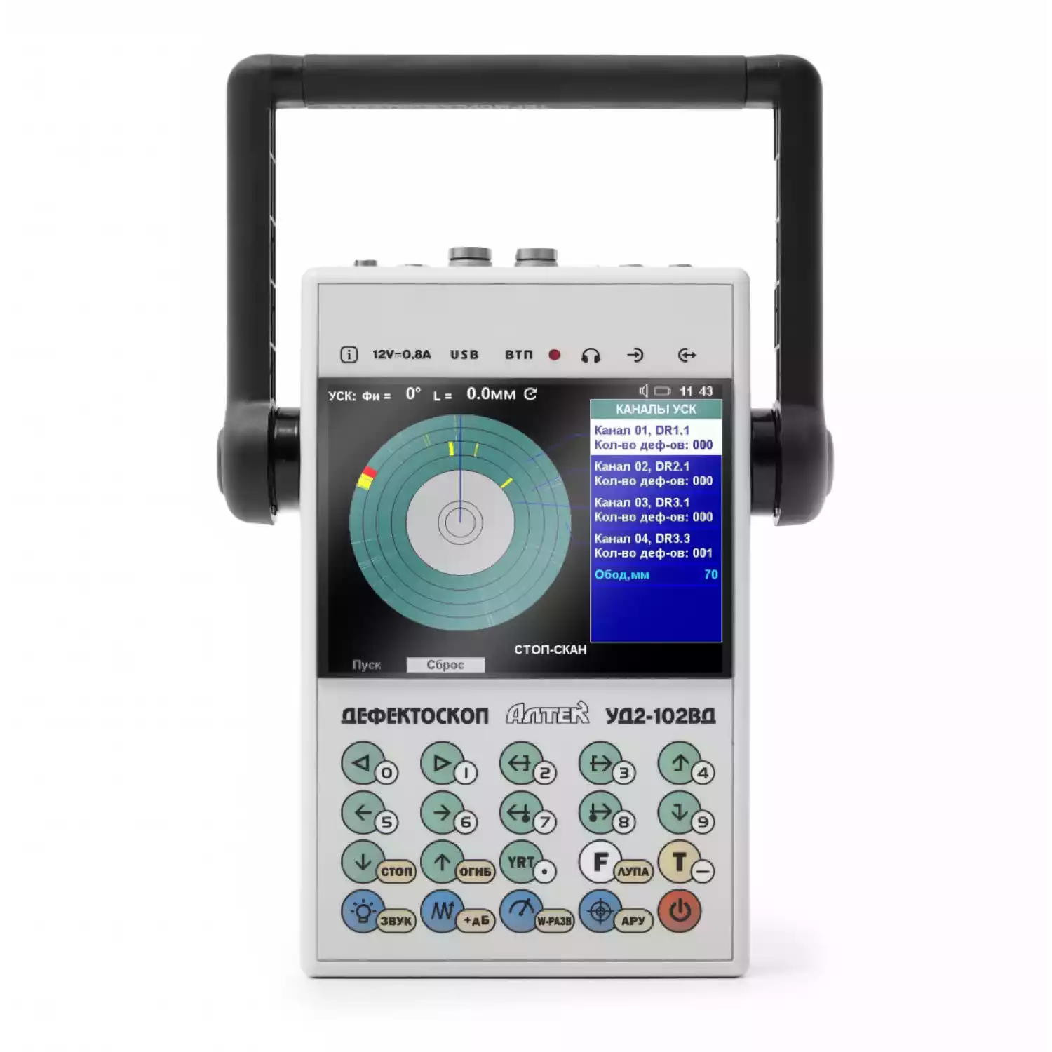 Ультразвуковой дефектоскоп УД2-102ВД (с вихретоком) - 2