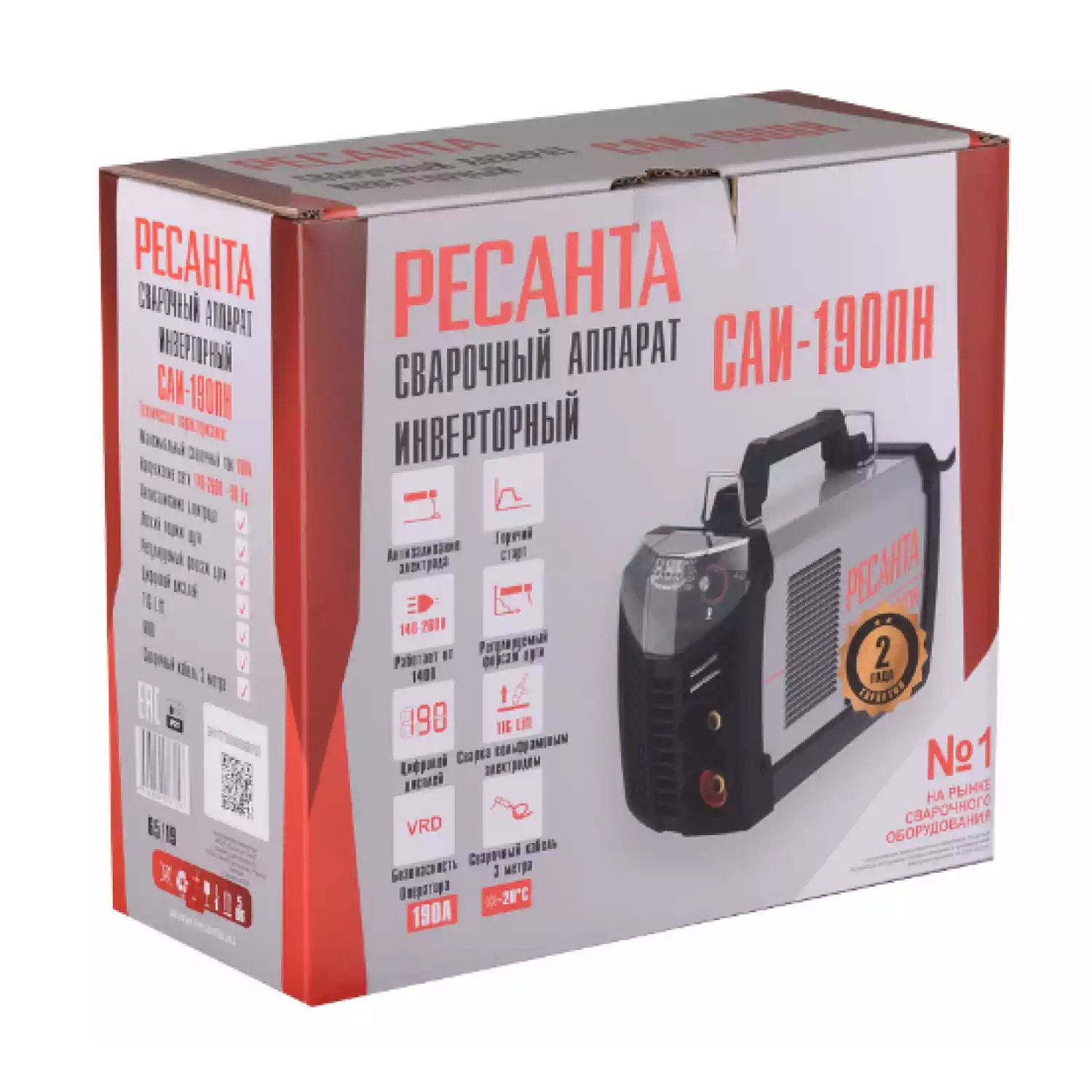 Сварочный аппарат инверторный Ресанта САИ 190 ПН - 10