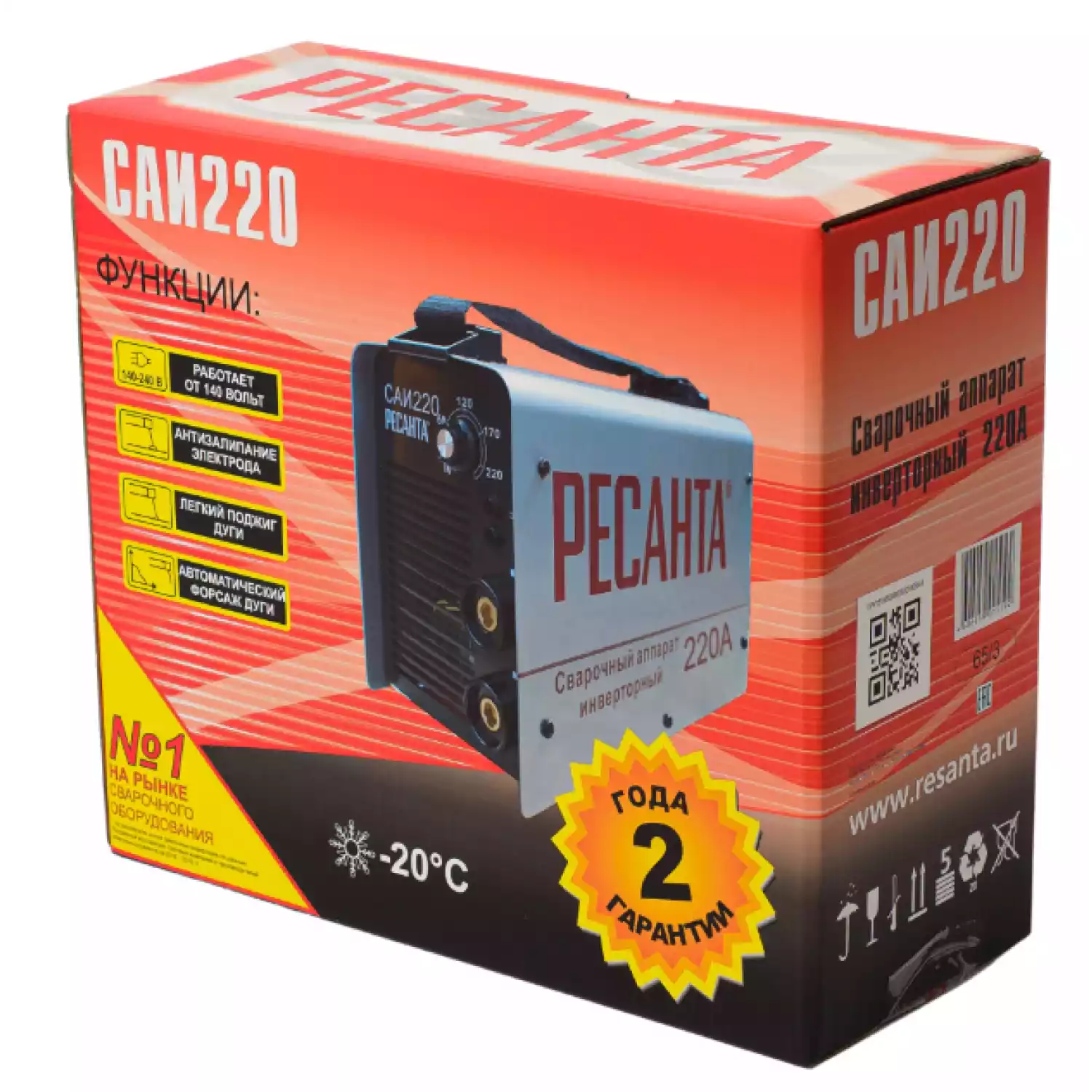 Сварочный аппарат инверторный Ресанта САИ 220 - 5