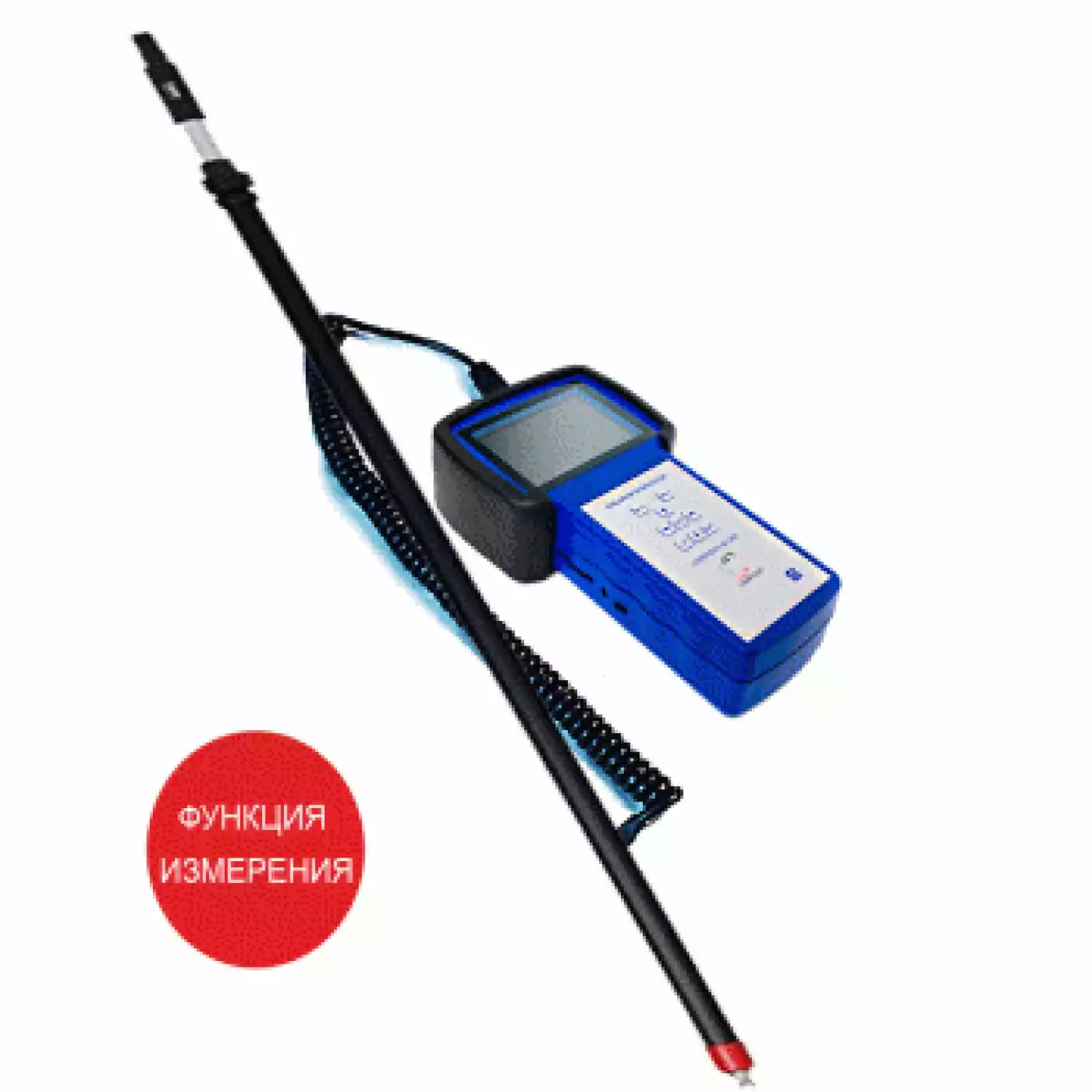 Промышленный эндоскоп с телескопическим зондом. Камера с функцией измерения дефектов. Инфракрасная подсветка. Эндоскоп с телескопической жесткой штангой Длина до 12 метров - 1