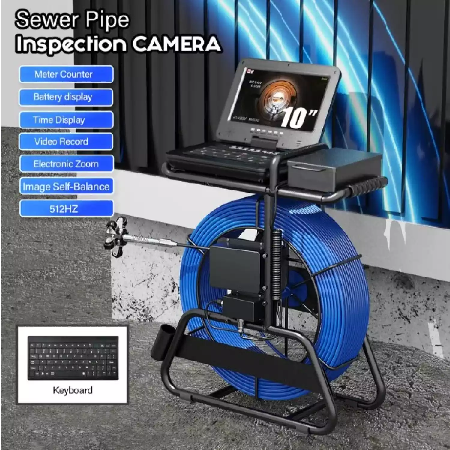 Система телеинспекции с управляемой камерой LASERTECH HD PushCam Длина 30, 50, 100 - 2