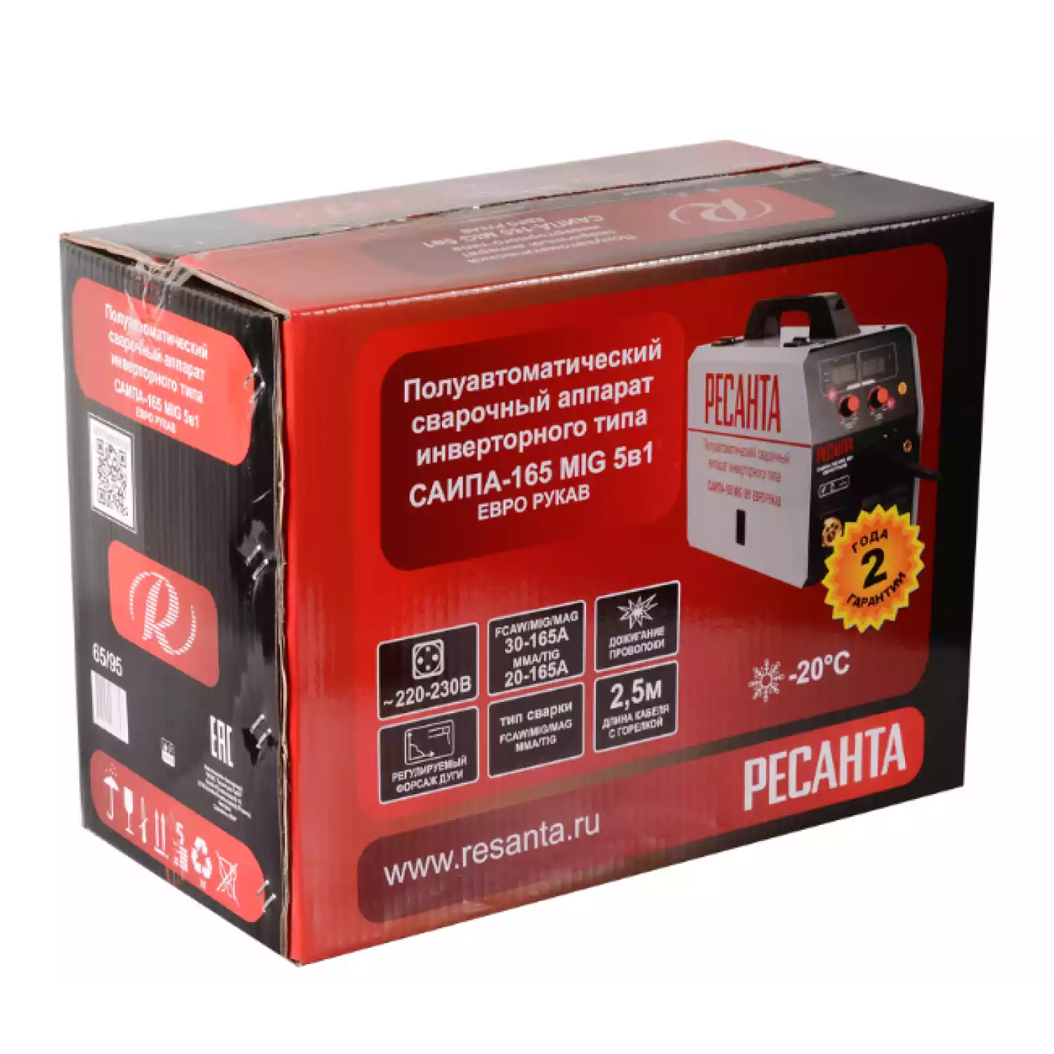 Сварочный полуавтомат Ресанта САИПА-165 Евро рукав (MIG/MAG) - 10