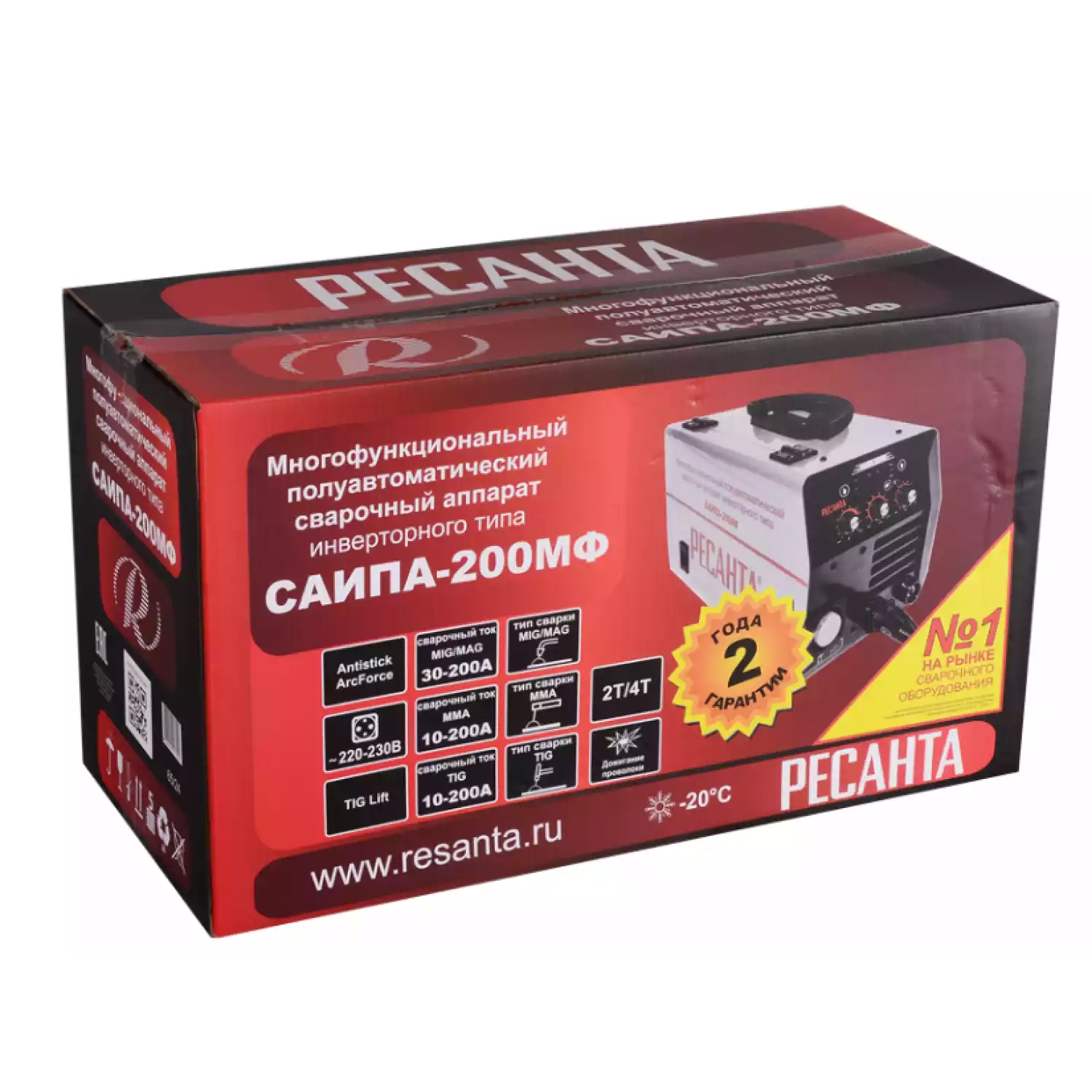 Сварочный полуавтомат многофункциональный Ресанта САИПА-200МФ (MIG/MAG/TIG) - 8