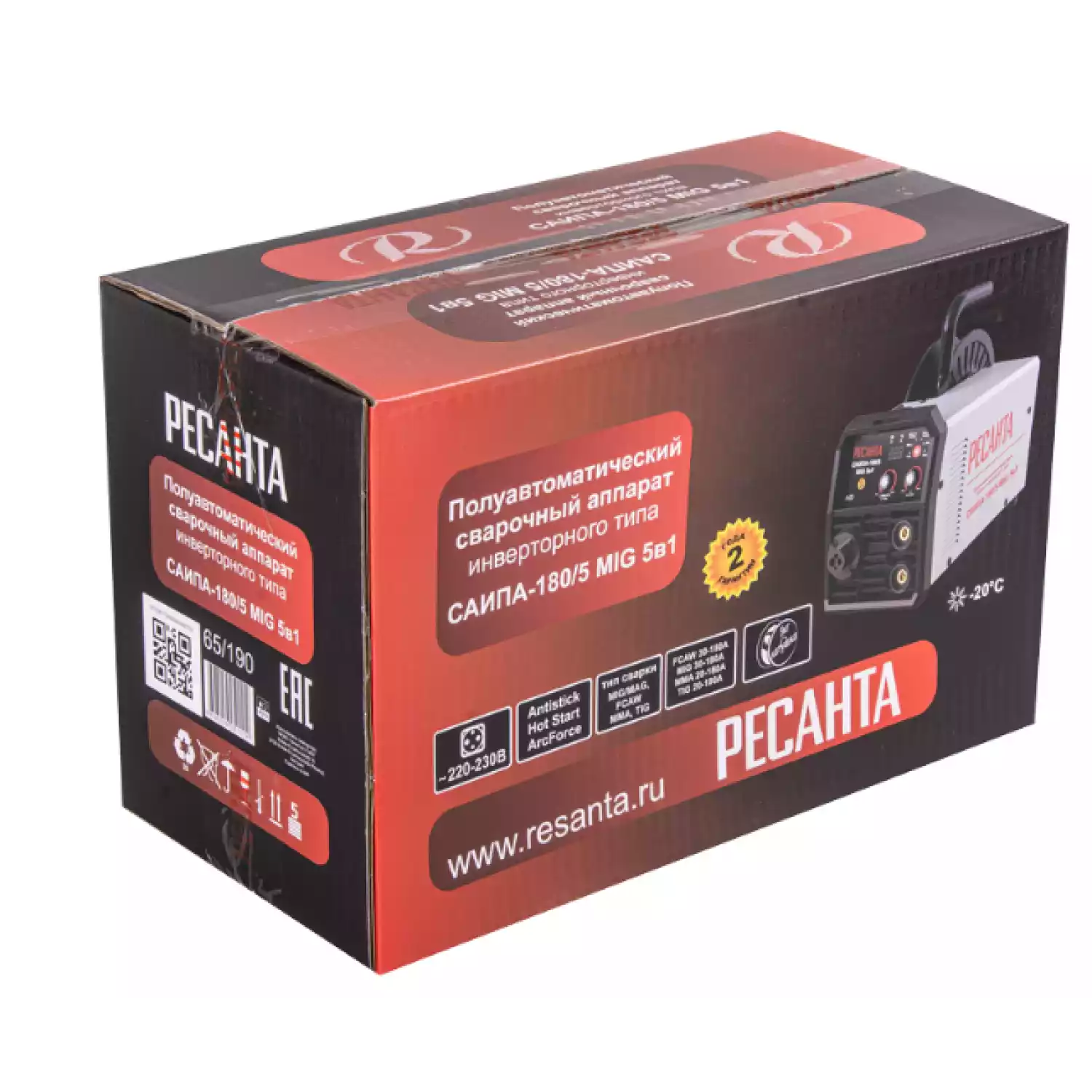 Сварочный полуавтомат САИПА-180/5 MIG 5в1 Ресанта - 10