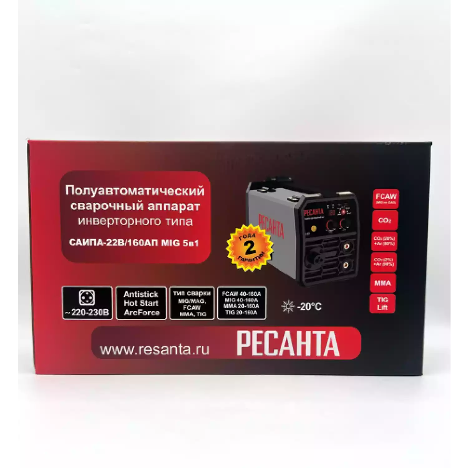 Сварочный полуавтомат САИПА-22В/160АП MIG 5в1 Ресанта - 6