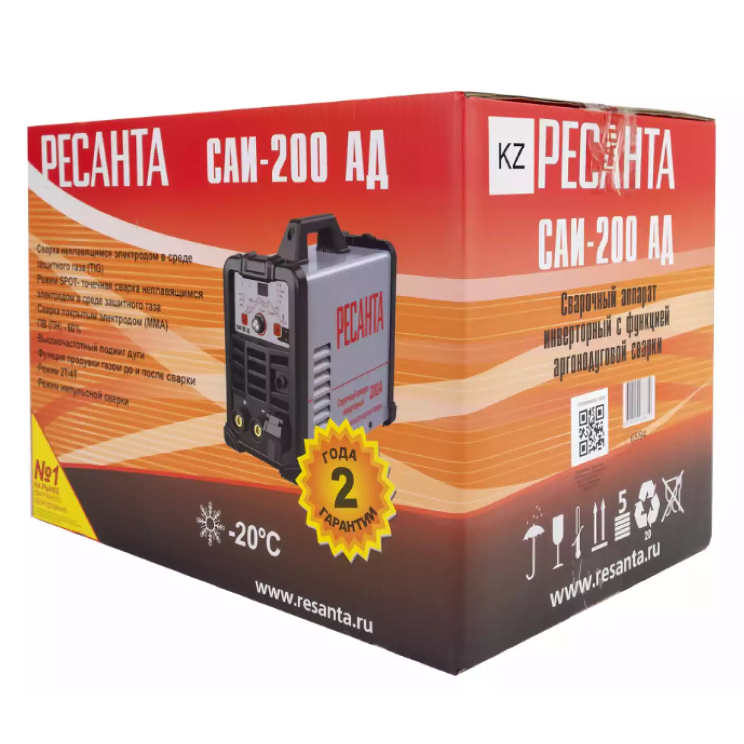 Сварочный аппарат инверторный Ресанта САИ-200 АД - 12