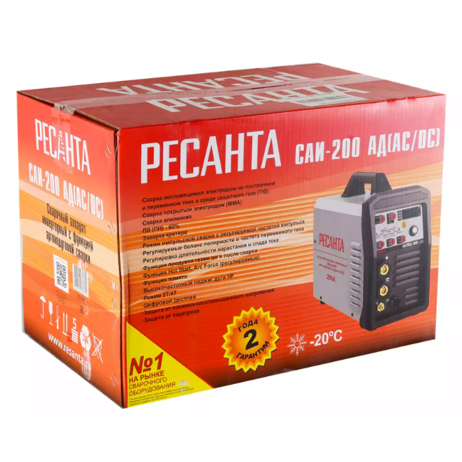 Сварочный аппарат инверторный Ресанта САИ-200АД (АС/DC) - 11