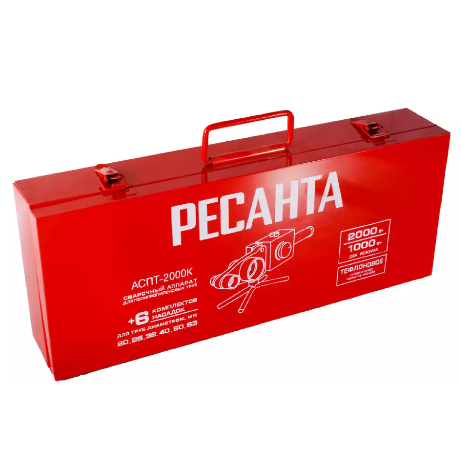 Аппарат для сварки ПВХ труб Ресанта АСПТ-2000К - 8